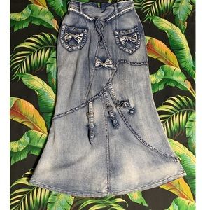 Light Denim Skirt (Floor length)